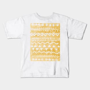 Loose bohemian pattern - orange Kids T-Shirt